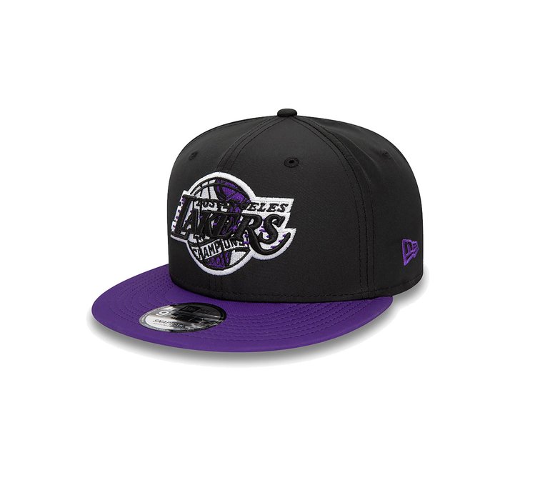 New Era LA Lakers Infill Black 9FIFTY Snapback Cap