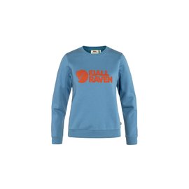 Fjällräven Logo Sweater W Dawn Blue - Terracotta Brown