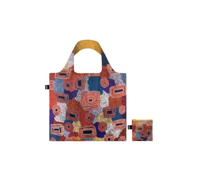 Loqi Ada Nangala Dixon - Water Dreaming Red Recycled Bag