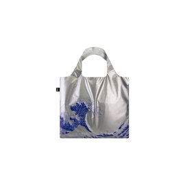 Loqi Katsushika Hokusai - The Great Wave Metallic Silver Bag