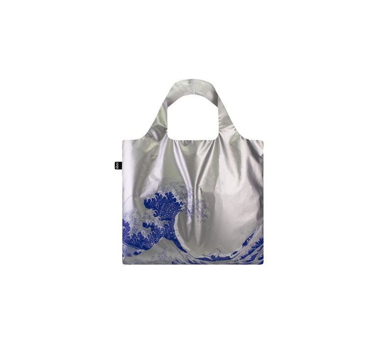 Loqi Katsushika Hokusai - The Great Wave Metallic Silver Bag