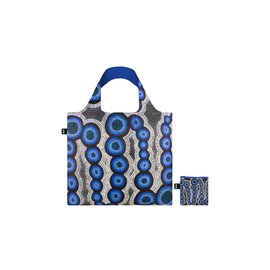 Loqi Kirsten Nangala Egan - Water Dreaming Blue Recycled Bag