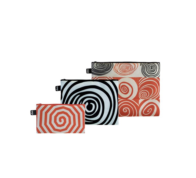 Loqi Louise Bourgeois - Spirals Recycled Zip Pocket Set