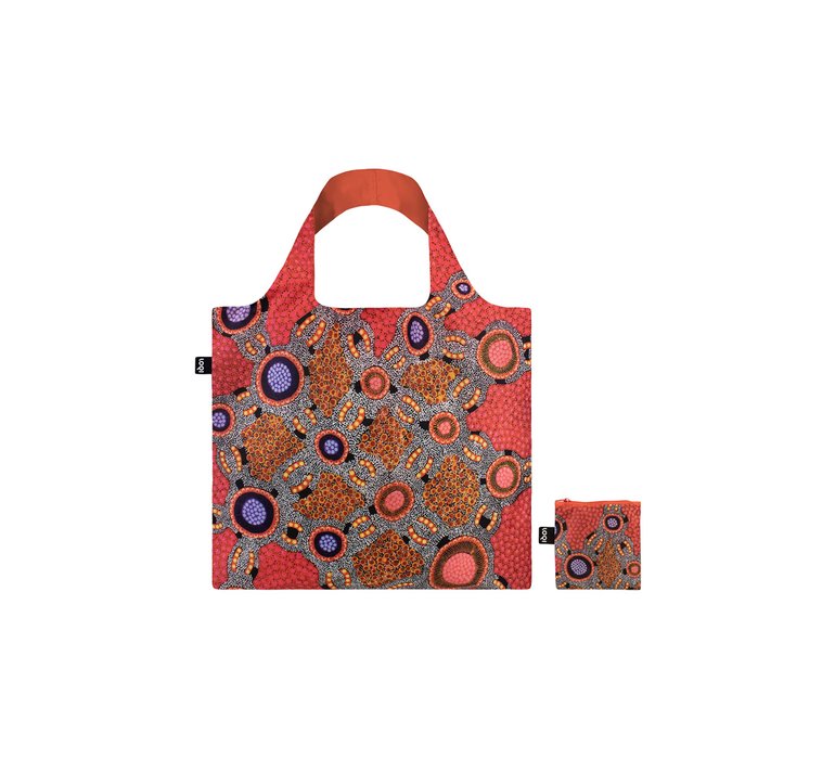 Loqi Jennifer Napaljarri Lewis - Water Dreaming Pink Recycled Bag