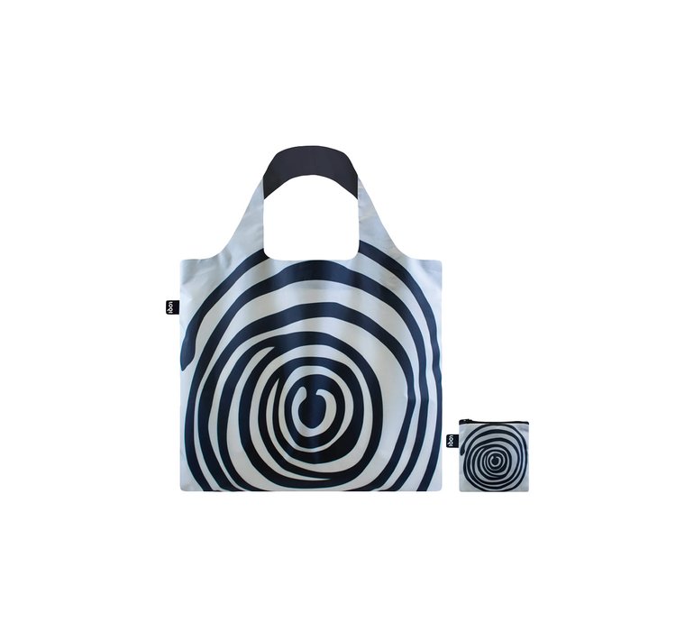 Loqi Louise Bourgeois - Spirals Black Recycled Bag