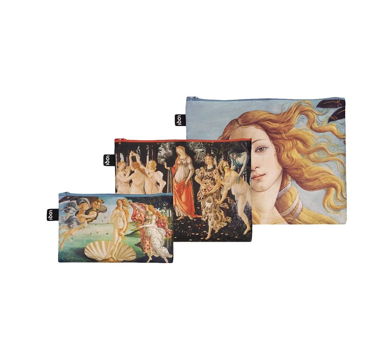 Loqi Sandro Botticelli - Birth of Venus, Primavera, Portrait of Venus Recycled Zip Pockets