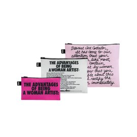 Loqi Guerrilla Girls - Dearest Art Collector and The Advantages Of Being A Woman Artist Recycled Zip Pockets