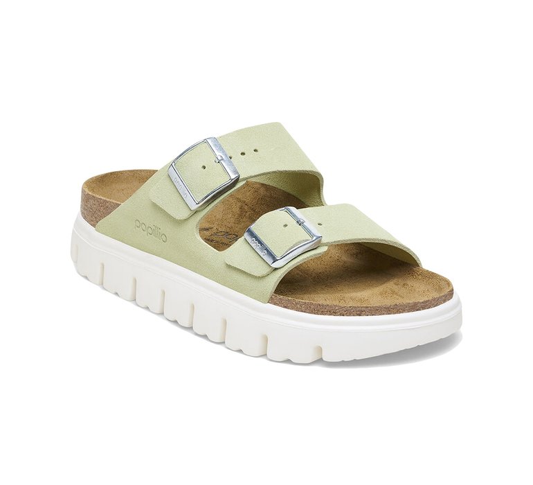 Birkenstock Arizona Platform - Papillio Suede Leahter Narrow Fit