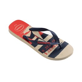 Havaianas Top Nautical Beige Straw Navy
