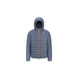 K-Way Jack Quilted Warm Grey Blue Avio