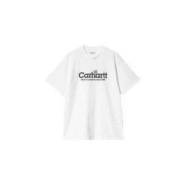 Carhartt WIP S/S Label Script T-Shirt White