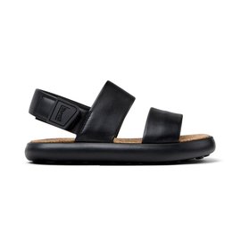 Camper Pelotas Flota Leather Sandals Gobi Negro