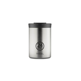 24 Bottles Travel Tumbler Brushed Steel 350ml