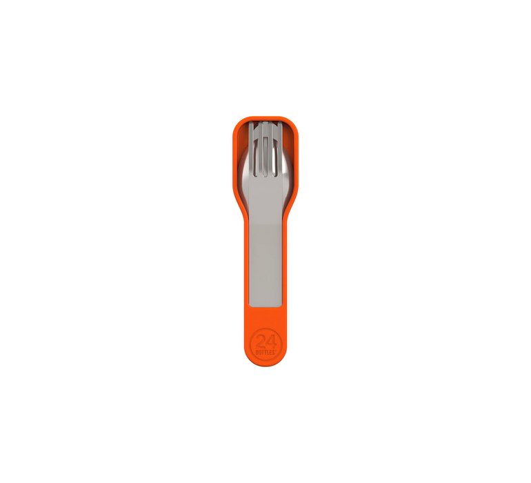 24 Bottles Cutlery Set Orange