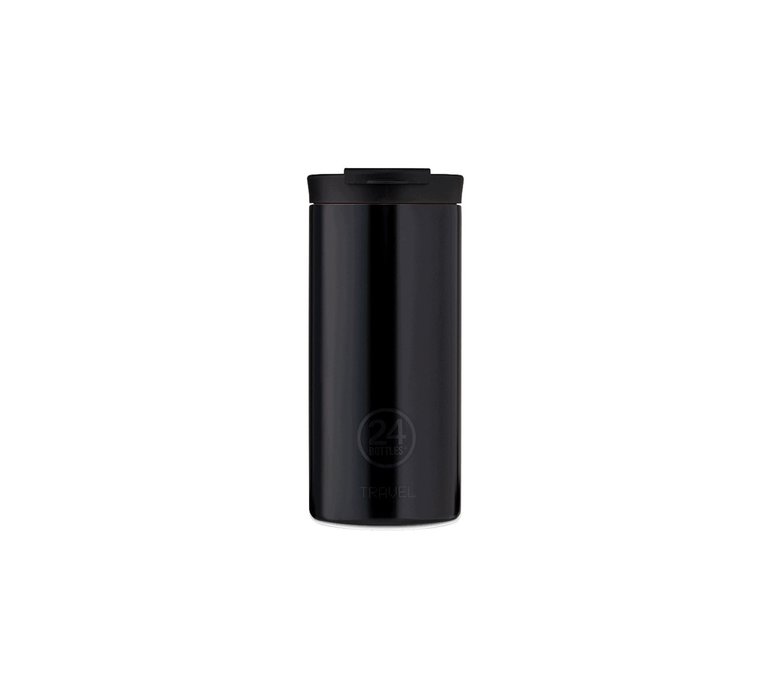 24 Bottles Travel Tumbler Tuxedo Black 600ml