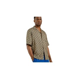 Dedicated Shirt Marstrand Medallion Ditsy Green