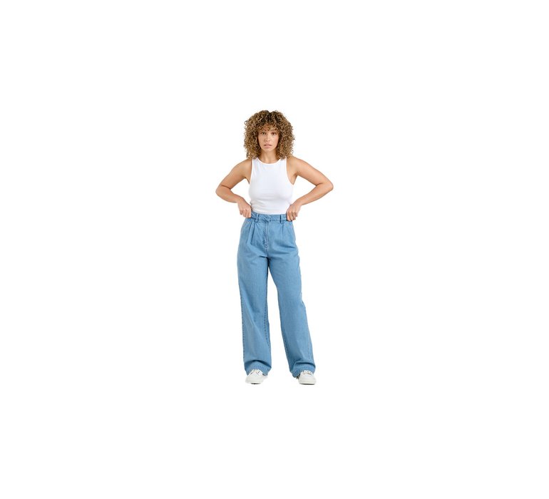 Dedicated Pants Vickleby Denim Light Blue