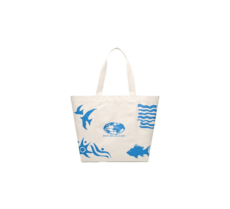 Dedicated Beach Bag Sundre Beach Collage Off-White