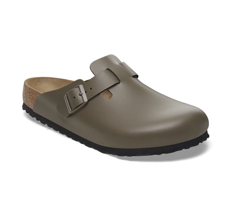 Birkenstock Boston Natural Leather Narrow Fit